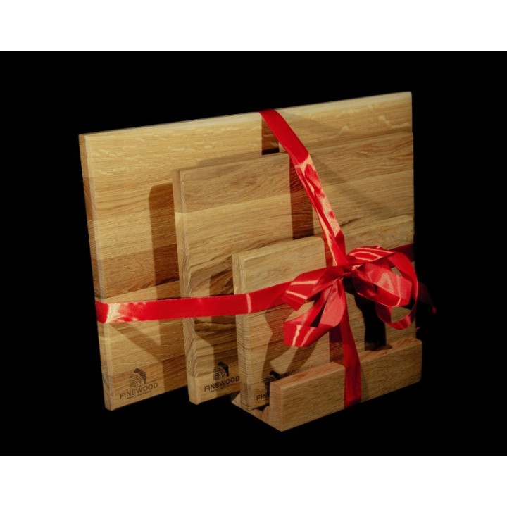 Stand for boards, oak, 3 boards, 2.5 cm