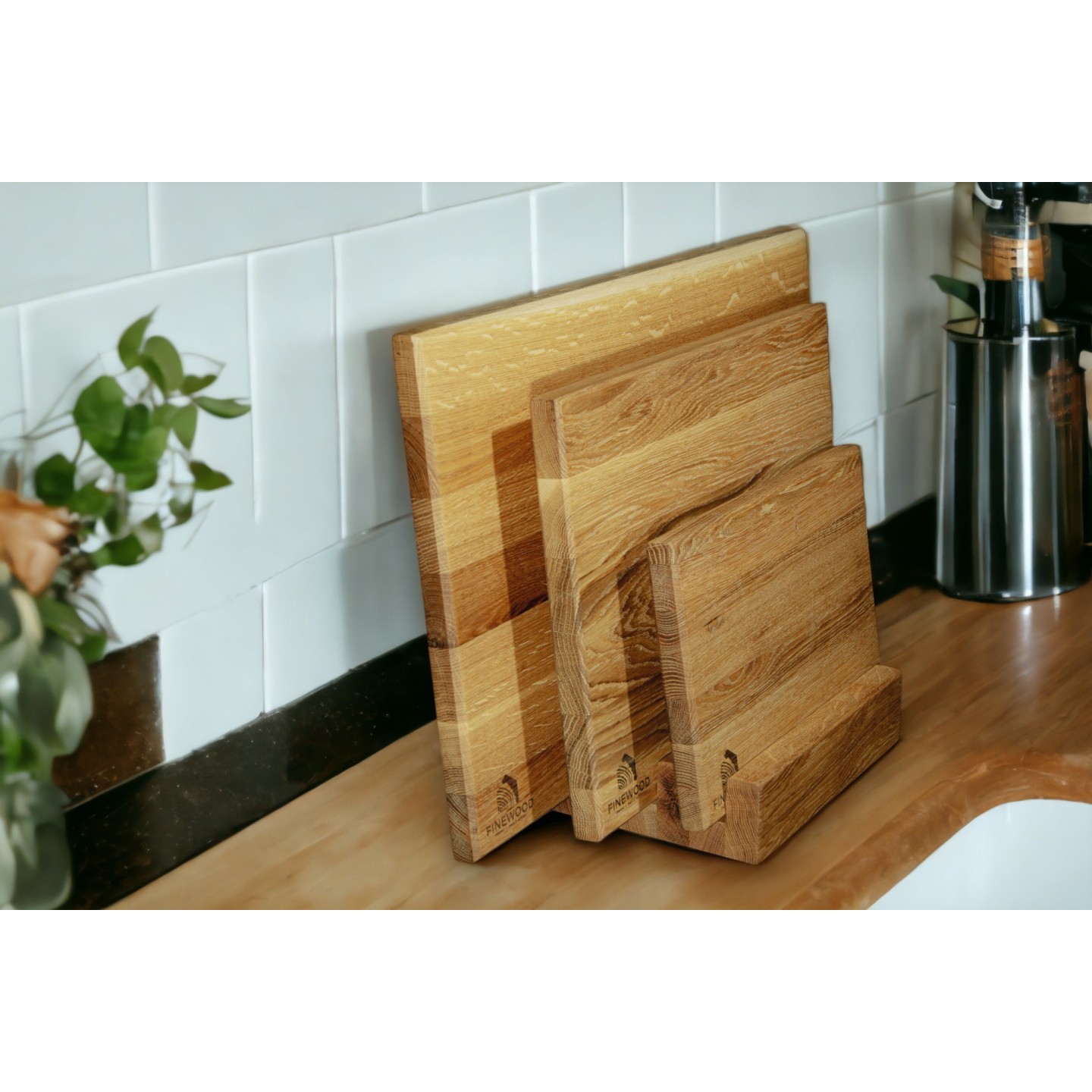 Set aus SLIM-Schneidebrettern aus Eiche